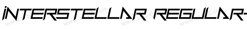 Interstellar Regular字体转换